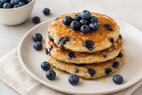 Imagen ilustrativa de Tortitas de avena y arándanos