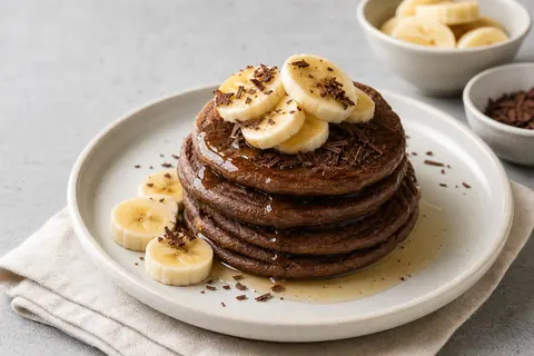 Imagen ilustrativa de Tortitas de cacao y plátano