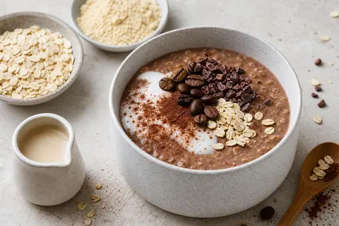 Imagen ilustrativa de Avena nocturna de soja, café y cacao