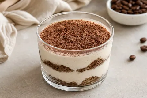 Imagen ilustrativa de Tiramisú proteico rápido