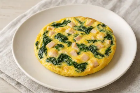 Imagen ilustrativa de Mini tortilla de pavo y espinaca