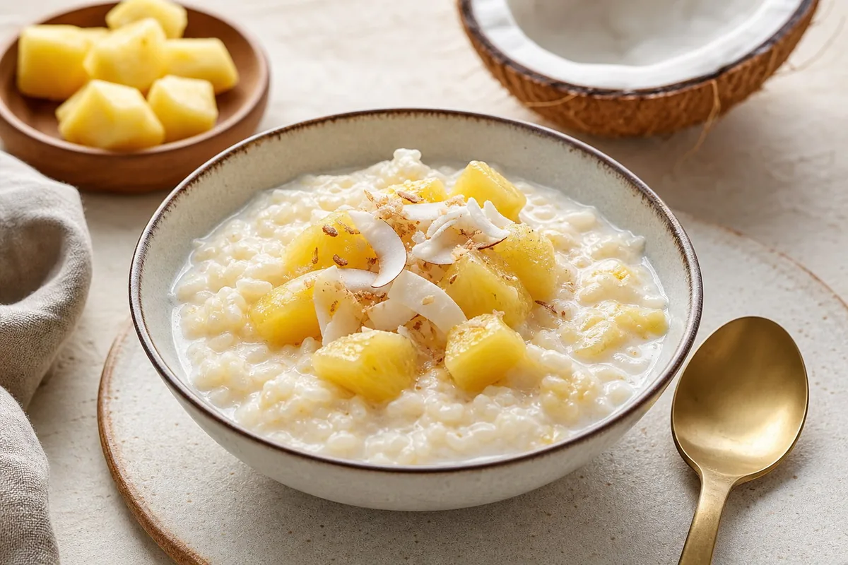 Imagen ilustrativa de Arroz proteico tropical con coco ligero